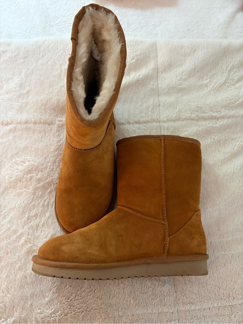 Koolaburra Chestnut Suede Shearling Winter Boots